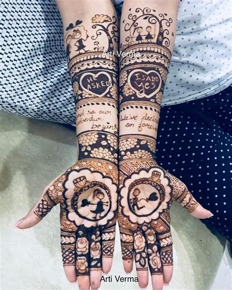 3_20 Striking One Side Mehndi Designs for BFFs of the Bride or Groom