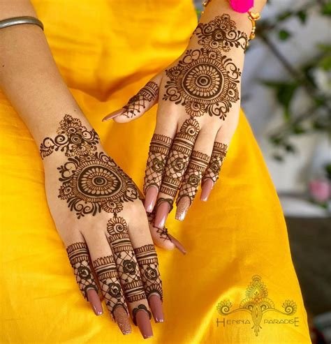 1_10 Latest Half Hand Mehndi Design Ideas for Bridesmaids