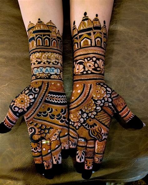 13_Half Hand Mehendi Designs For Intimate Weddings