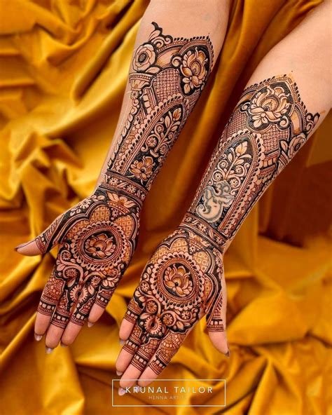 8_10 Latest Half Hand Mehndi Design Ideas for Bridesmaids