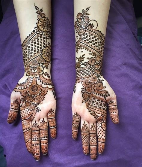 13_4 Arabic Bridal Mehndi Designs For The Modern Bride With A Personal Touch
