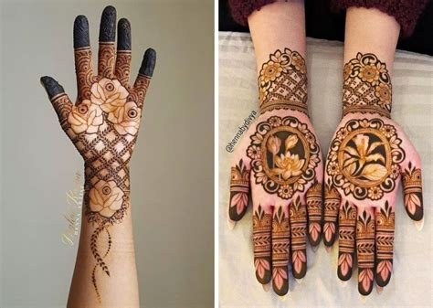 10_Eid Special Easy Floral Mehndi Designs for Hand  K4 Fashion