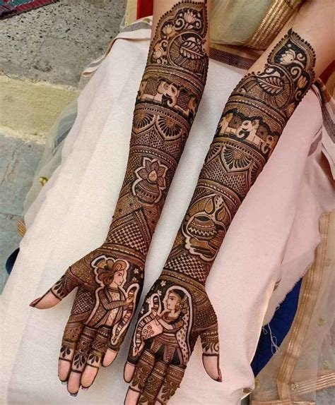 10_Bridal Mehndi Designs For Full Hands  Front  Back  K4 Fashion