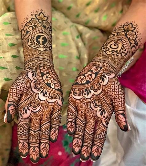 1_Beautiful Front and Back Hand Mehndi Designs For Bridal