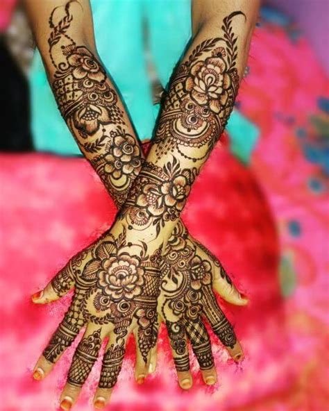 8_55 Stylish Khafif Mehndi Design Front And Back Hand