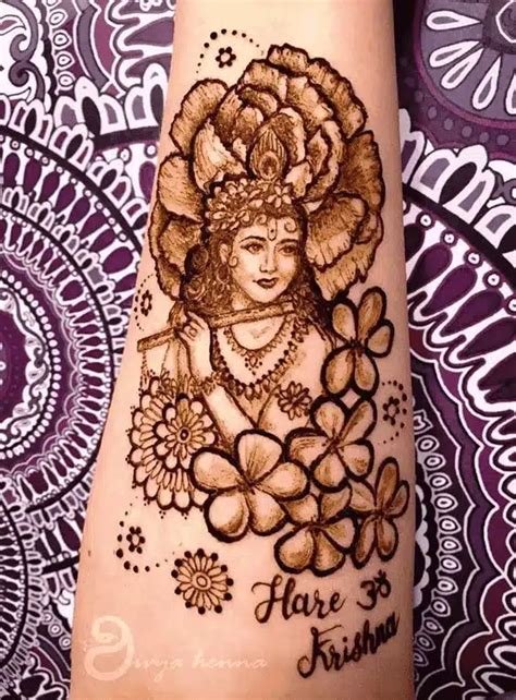 7_Best 20 Janmashtami Mehndi Design  Mixing Images