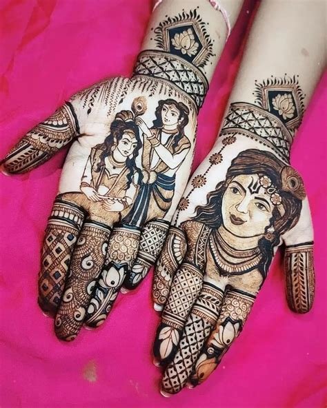 5_Best 20 Janmashtami Mehndi Design  Mixing Images