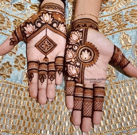 8_63 Stylish Front Hand Simple Mehndi Designs With Photos  Fabbon