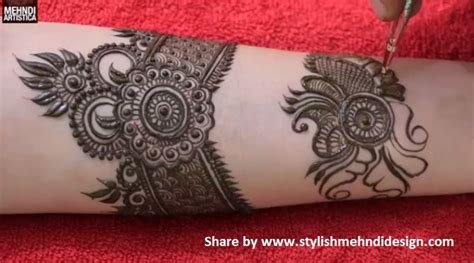 7_Beautiful Kada Mehndi Design For Hand  Step By Step Tutorial