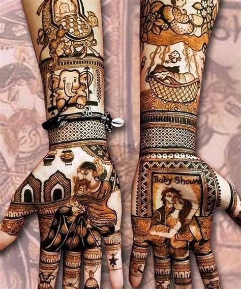 9_Mehndi Design for Karwa Chauth Latest full hand easy simple arabic