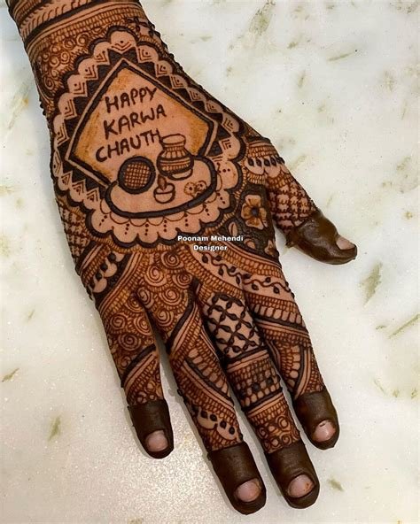 14_75 Best Mehndi Designs For Karwa Chauth  Modern  Trending  Wedbook