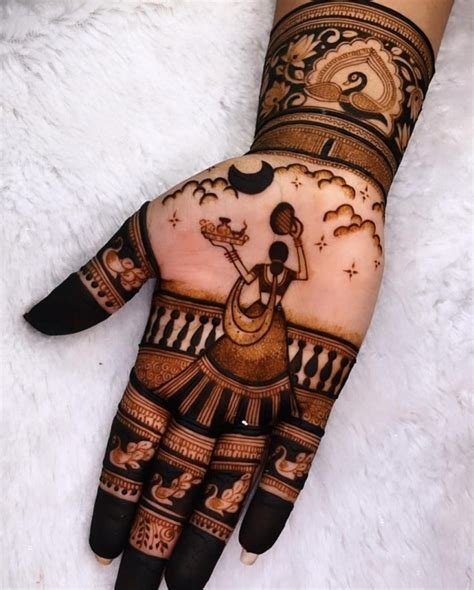 4_Karwa Chauth 2023  Stylish Mehndi Design For Karwa Chauth  Girls