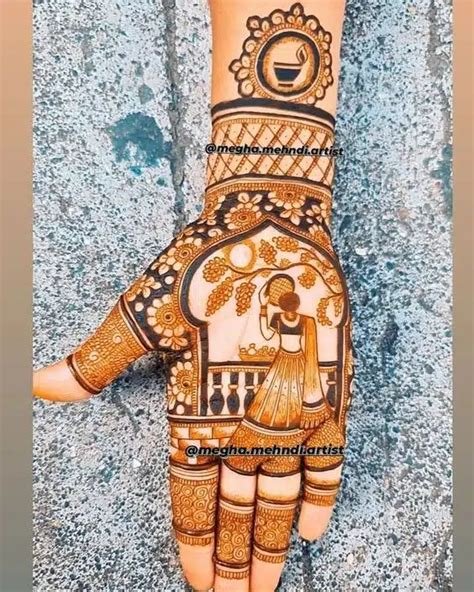 15_Karwa Chauth 2021 Best Simple Full hand Mehndi Design