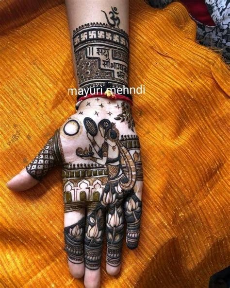 4_Mehndi Design for Karwa Chauth Latest full hand easy simple arabic