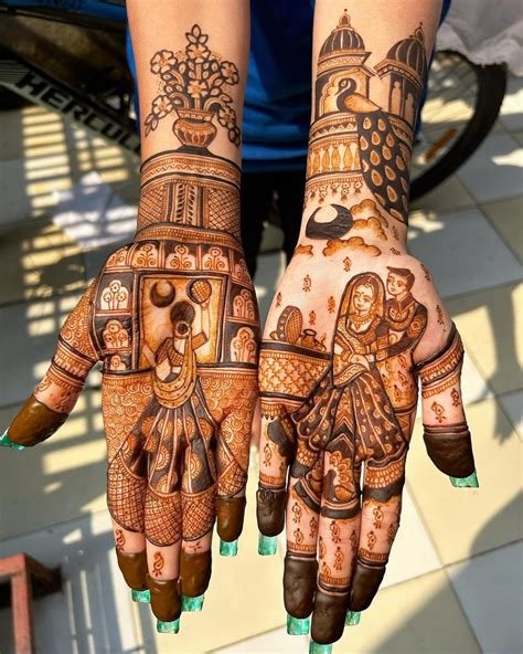 7_33 Beautiful Karwa Chauth Mehndi Design 2024