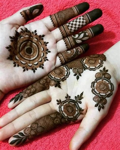 9_Simple Mylanchi Designs For Front Hand  Kerala Mehndi Designs 2024