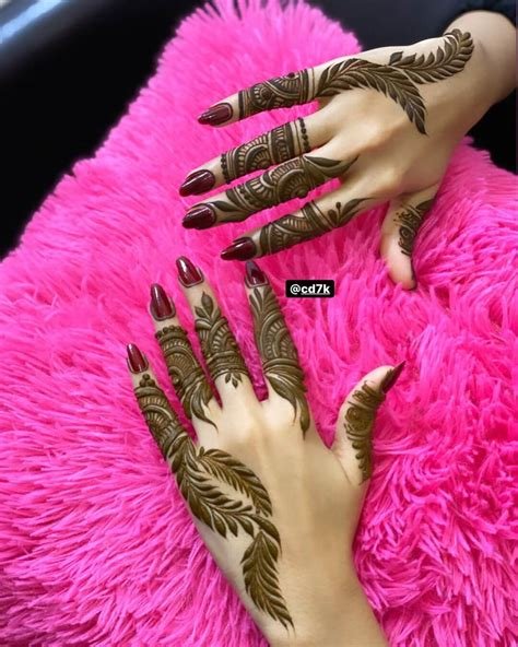 10_Khafif Mehndi Designs For Fingers 3  K4 Fashion