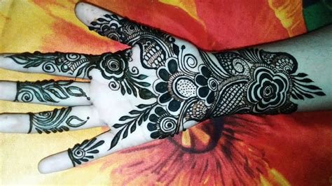 4_Royal Finger Mehndi Designs in Khafif Style Back Side  K4 Fashion