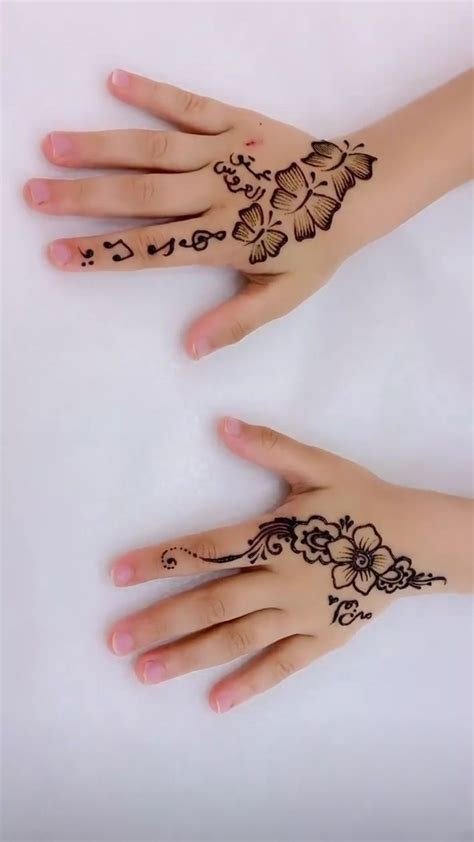 11_Simple And Easy Mehndi Designs For Children