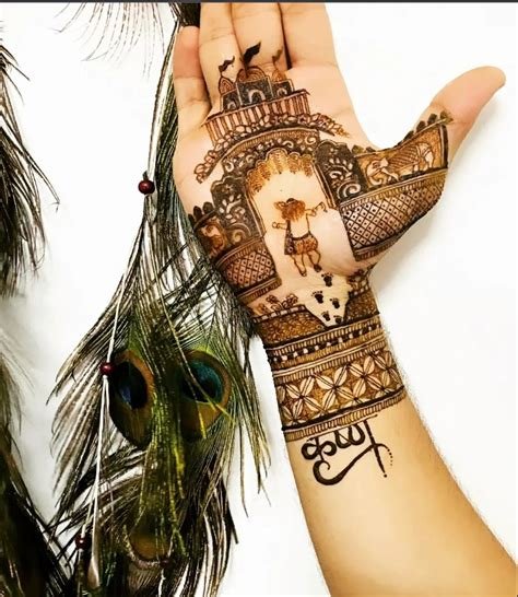 3_10 Mehendi Designs to Celebrate Krishna Janmashtami  Bridal Look