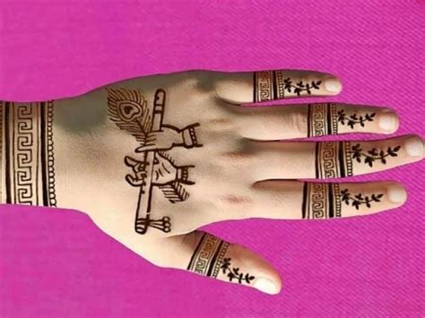 9_10 Mehendi Designs to Celebrate Krishna Janmashtami  Bridal Look