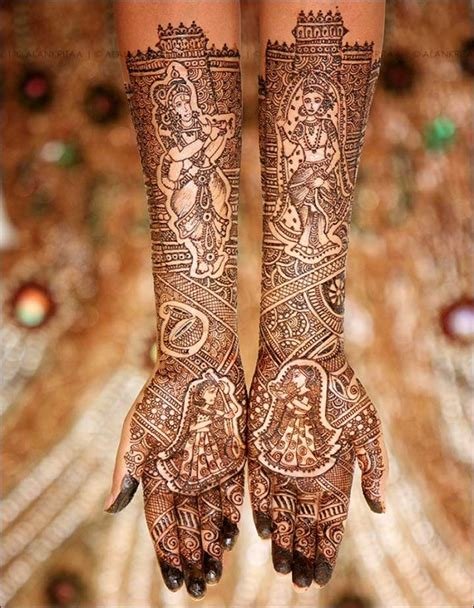 2_10 Radha Krishna Mehndi Design Themes Youll Fall In Love With