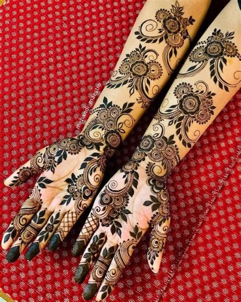 12_Mehndi Designs for Front Hand in Arabic Style  K4 Fashion