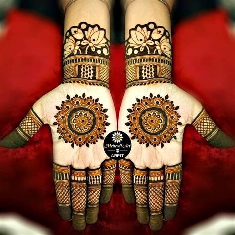 3_10 Latest Half Hand Mehndi Design Ideas for Bridesmaids