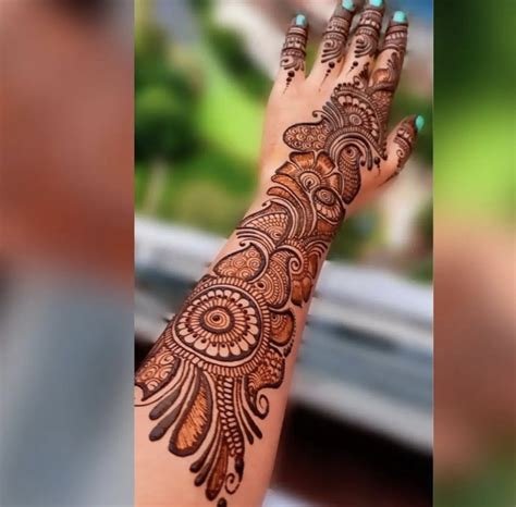 6_40 Front Hand Mehndi Designs For Every Bride  WedMeGood
