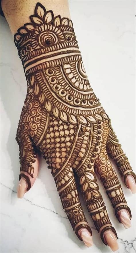 14_Back Hand Bridal Mehndi Designs for Models  Back Hand Bridal Mehndi