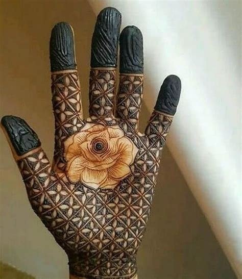 13_50 Most Attractive Rose Mehndi designs to try  Wedandbeyond