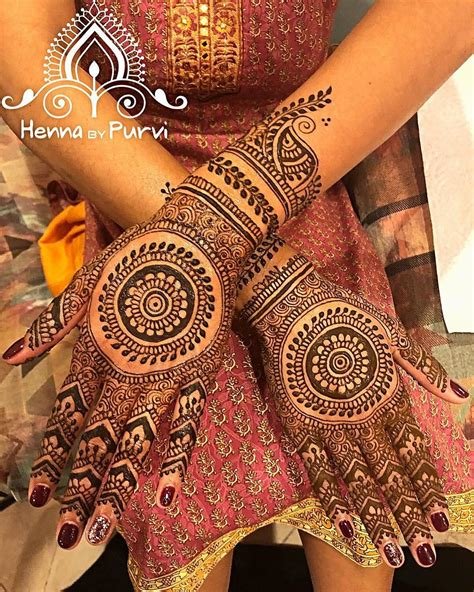 4_Round Mehndi Designs 26 Easy Circle Shape Mehandi Design for Brides