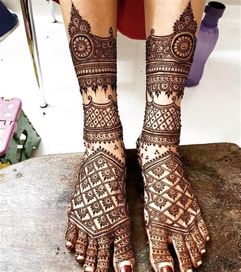 1_Bridal Dulhan Mehndi Designs For Legs 20  K4 Fashion
