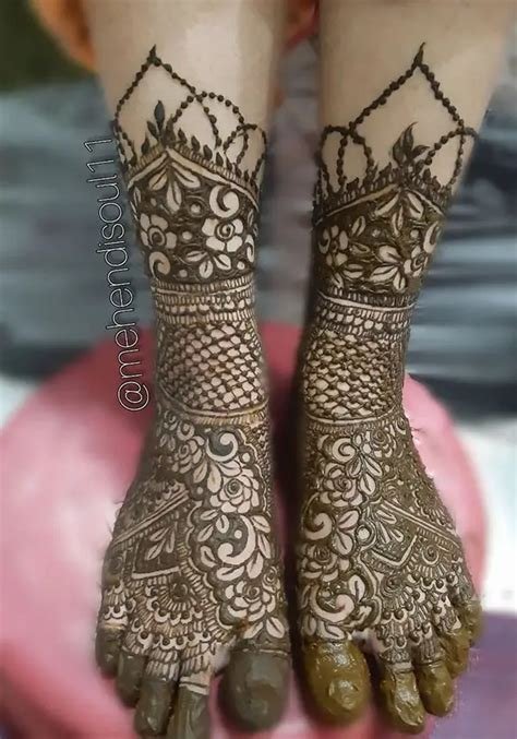 5_Leg Mehndi Designs For Brides  2020 Henna Mehdni Designs For Feet