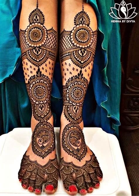 15_Leg Mehndi Designs  25 Simple and Easy Leg Mehndi Designs For Women In