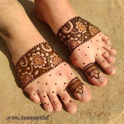 6_Leg Mehndi Designs For Brides  2020 Henna Mehdni Designs For Feet