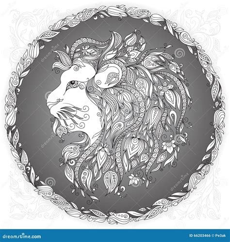 8_Lion Mehndi Tattoo Doodles Style Cartoon Vector  CartoonDealercom