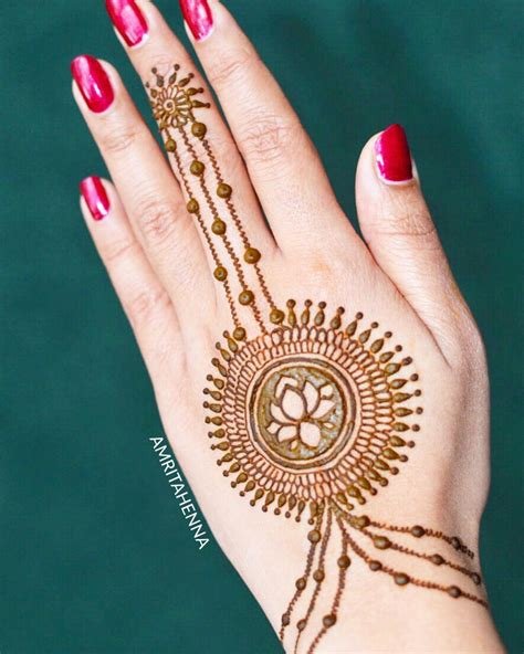 13_Simple And Unique Lotus Mehndi Designs For All Occasions  POPxo