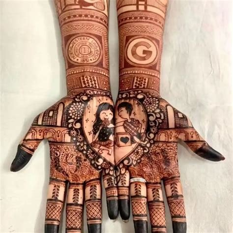 7_Love Story Henna  The Trending New Bridal Mehndi design Idea youll