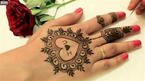 1_Easy Heart Mehendi Designs  Fashion Beauty Mehndi Jewellery Blouse Design