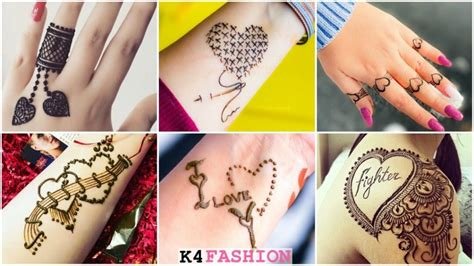 2_Henna Heart Tattoo Designs for Valentines Day  K4 Fashion