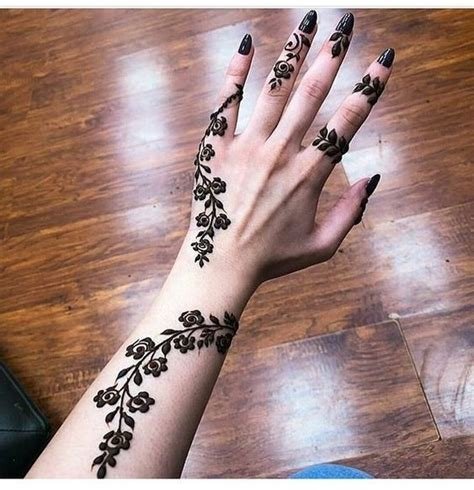 11_Simple Arabic Mehndi Designs for Left Hand  K4 Fashion