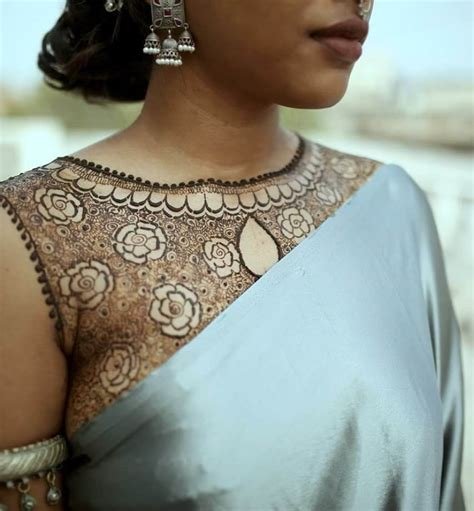 11_Blouse Mehndi Designs You Can Try In 2024  K4 Fashion