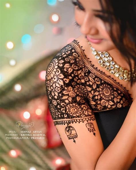 1_Blouse Mehndi Designs You Can Try In 2024  K4 Fashion