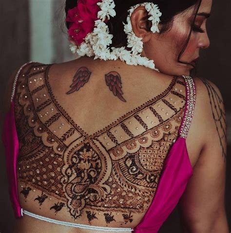 4_Details 201 mehndi blouse design latest  bachhoathinhxuyenvn