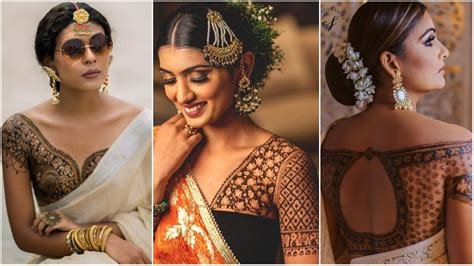 7_Blouse Mehndi Designs You Can Try In 2024  K4 Fashion