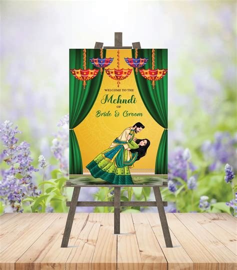 4_Mehndi Ceremony Welcome Board
