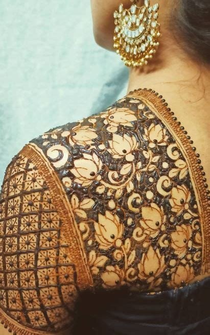 6_Blouse mehendi designs Blouse mehendi is a thing 7 designs that will