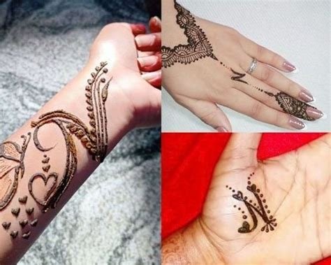 12_26 Stunning Mehndi Designs For Each Alphabet  Fabbon