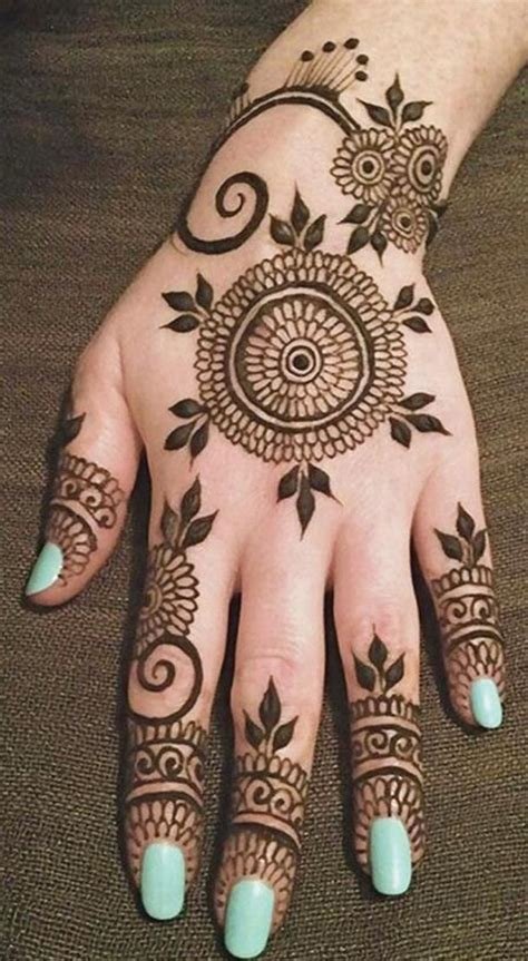 10_Beautiful Jewellery Mehndi Designs for Back Hand  K4 Fashion